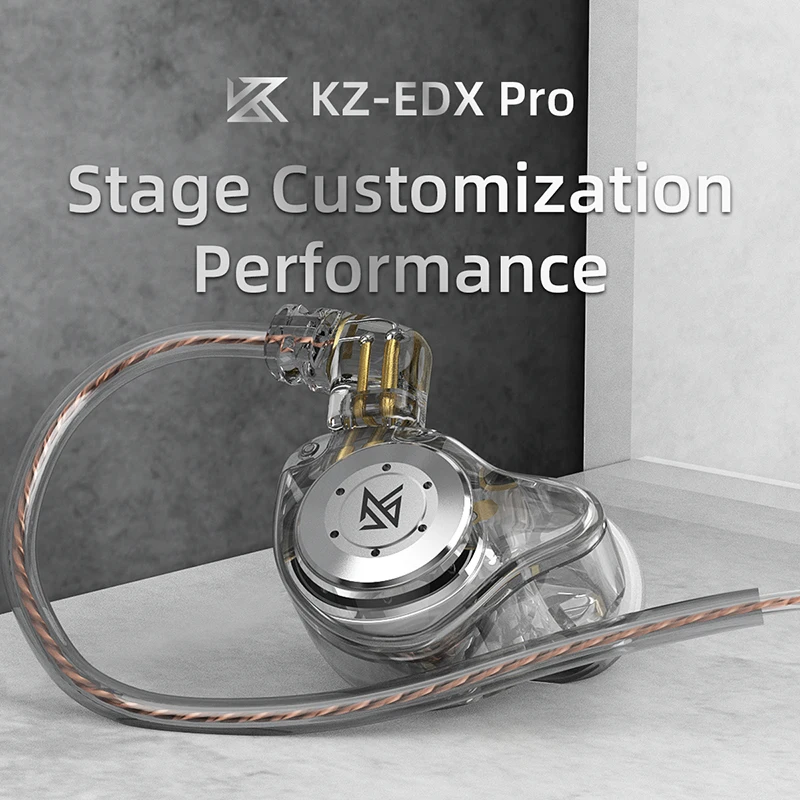 

KZ EDX PRO Dynamic Earphones HIFI Bass Earbuds In Ear Monitor Sport Noise Cancelling Headset ZSN PRO X