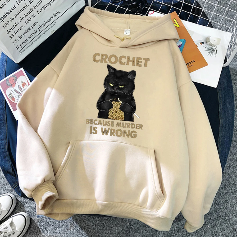 Crochet Because Murder Is Wrong Women hoodies Hip Hop Pullovers Hoody Casual Clothing Fleece Hoody men autumn hoodie sudaderas
Crochet Because Murder Is Wrong Women hoodies Hip Hop Pullovers Hoody Casual Clothing Fleece Hoody men autumn hoodie sudaderas