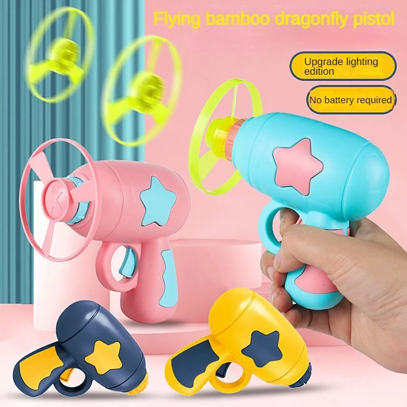 Bamboo Dragonfly Pistol Flying Fairy Outdoor Luminous Frisbee Ejection Rotating Frisbee Children's and Boys' Toys
Bamboo Dragonfly Pistol Flying Fairy Outdoor Luminous Frisbee Ejection Rotating Frisbee Children's and Boys' Toys