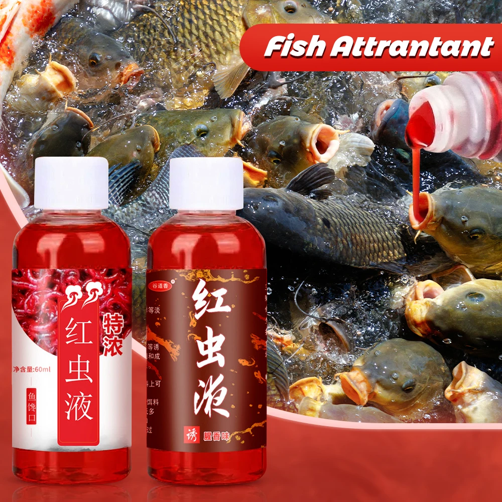 60ML Liquid Blood Worm Scent Fish Attractant Concentrated Red Worm Liquid Fish Bait Additive Perch Catfish Fishing Accessories
60ML Liquid Blood Worm Scent Fish Attractant Concentrated Red Worm Liquid Fish Bait Additive Perch Catfish Fishing Accessories
