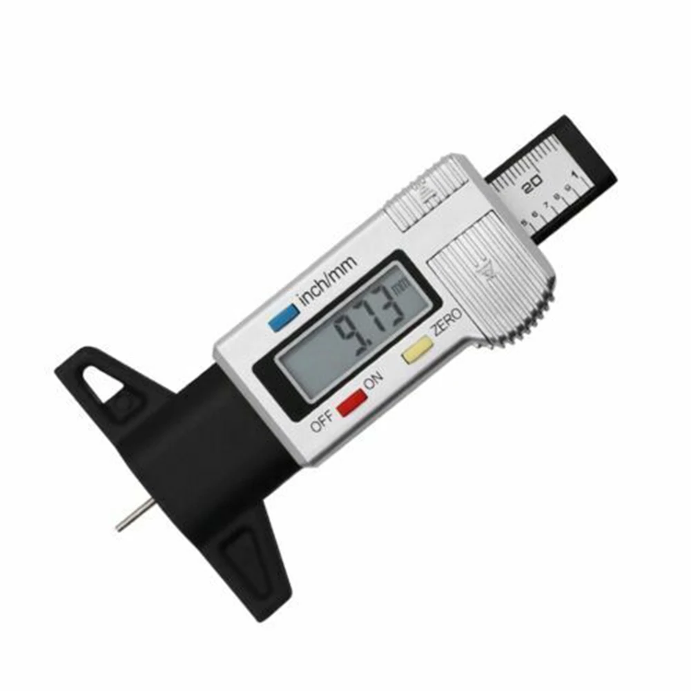 Professional Silver Tyre Depth Gauge Tread Tester for Car Truck Motorcycle Brake Shoe Pad Wear Measurement Large LCD Display
Professional Silver Tyre Depth Gauge Tread Tester for Car Truck Motorcycle Brake Shoe Pad Wear Measurement Large LCD Display