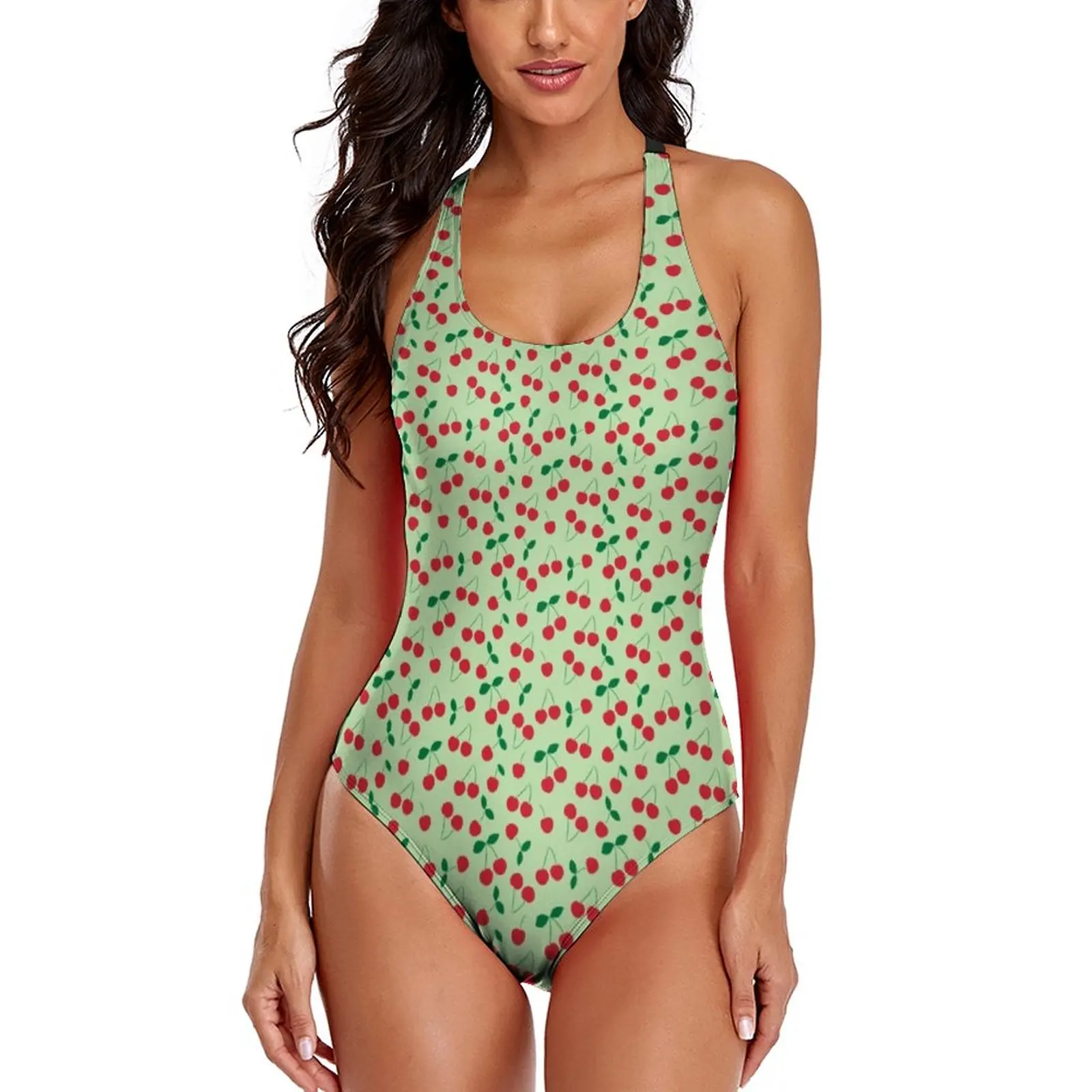 Cute Cherry Print Swimsuit Retro Fruit One Piece Swimwear Push Up Beach Bathing Suit Cross Back Bodysuit Woman Beach Outfits
Cute Cherry Print Swimsuit Retro Fruit One Piece Swimwear Push Up Beach Bathing Suit Cross Back Bodysuit Woman Beach Outfits
