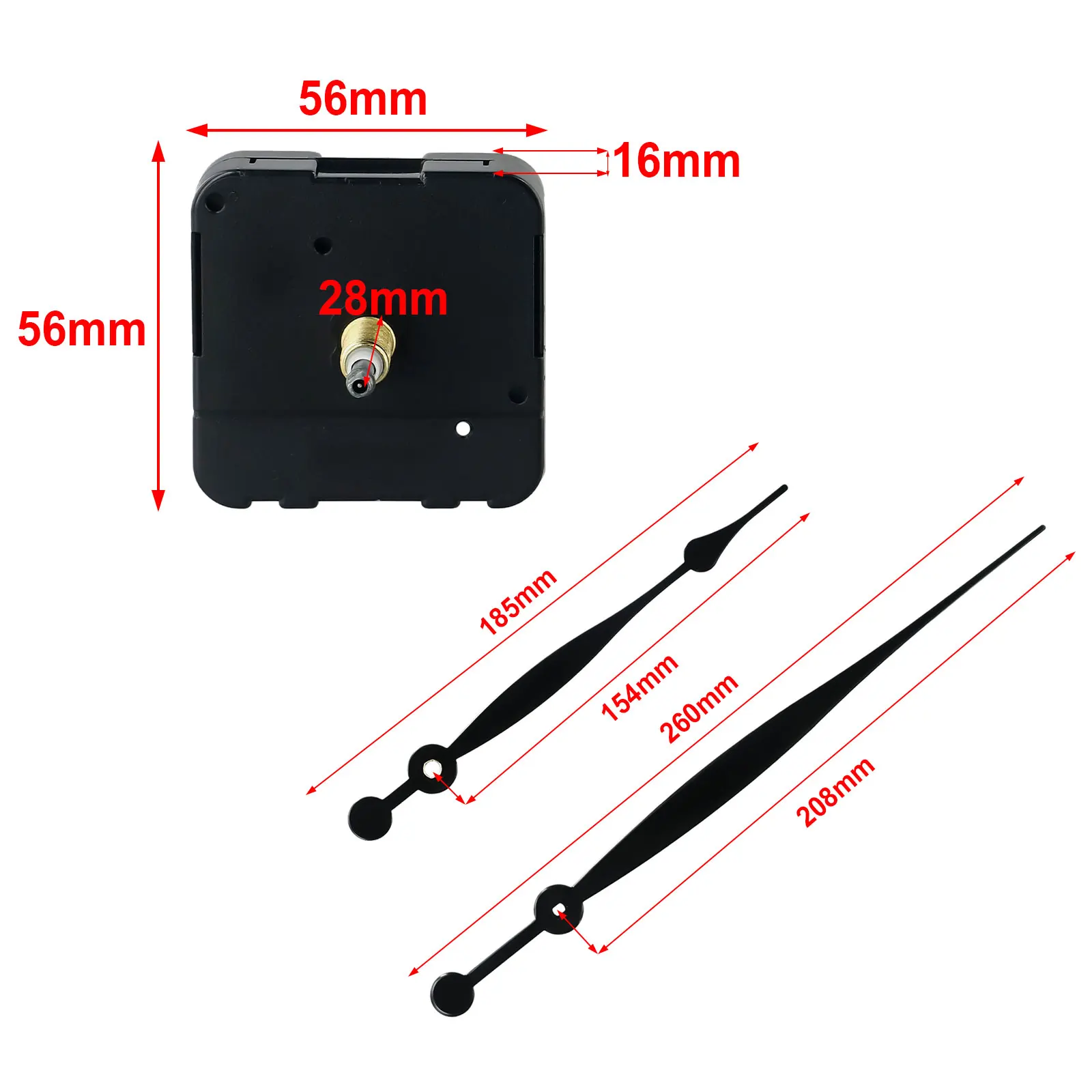 Quartz Clock Movement Clock Movement DIY Silent Sweep Clock Mechanism Kit High Torque Quartz Control Long Hands Included
Quartz Clock Movement Clock Movement DIY Silent Sweep Clock Mechanism Kit High Torque Quartz Control Long Hands Included