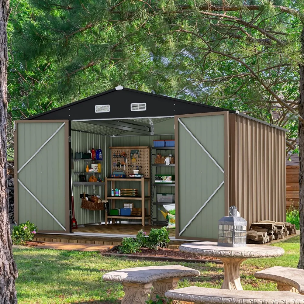 8 X 10 FT Outdoor Storage Shed Garden Buildings Metal Sheds & Outdoor Storage House for Patio Garden (Brown)
8 X 10 FT Outdoor Storage Shed Garden Buildings Metal Sheds & Outdoor Storage House for Patio Garden (Brown)