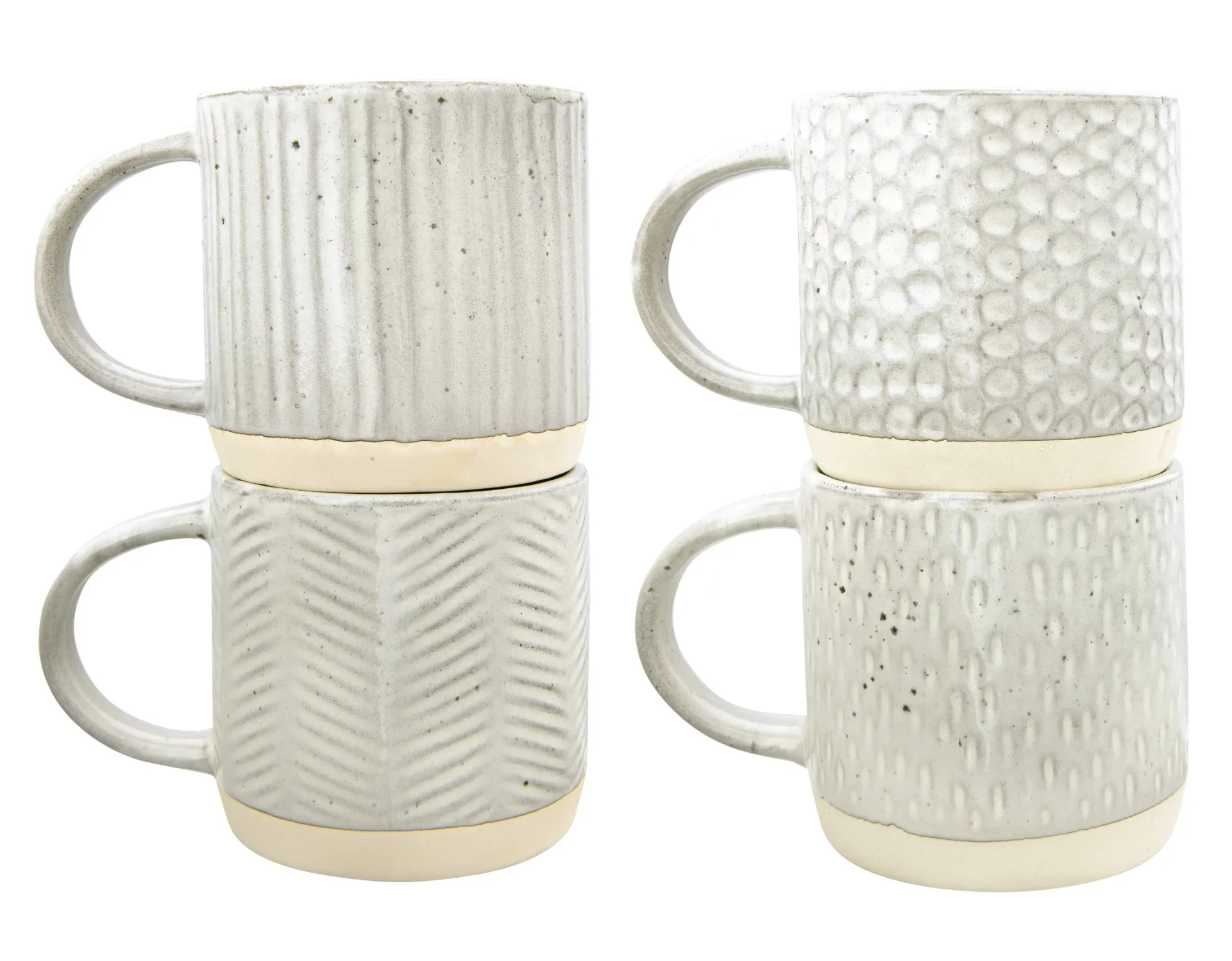 

12 oz. Stoneware Mug、Milk cup (Set of 4 Patterns/Each one will vary)