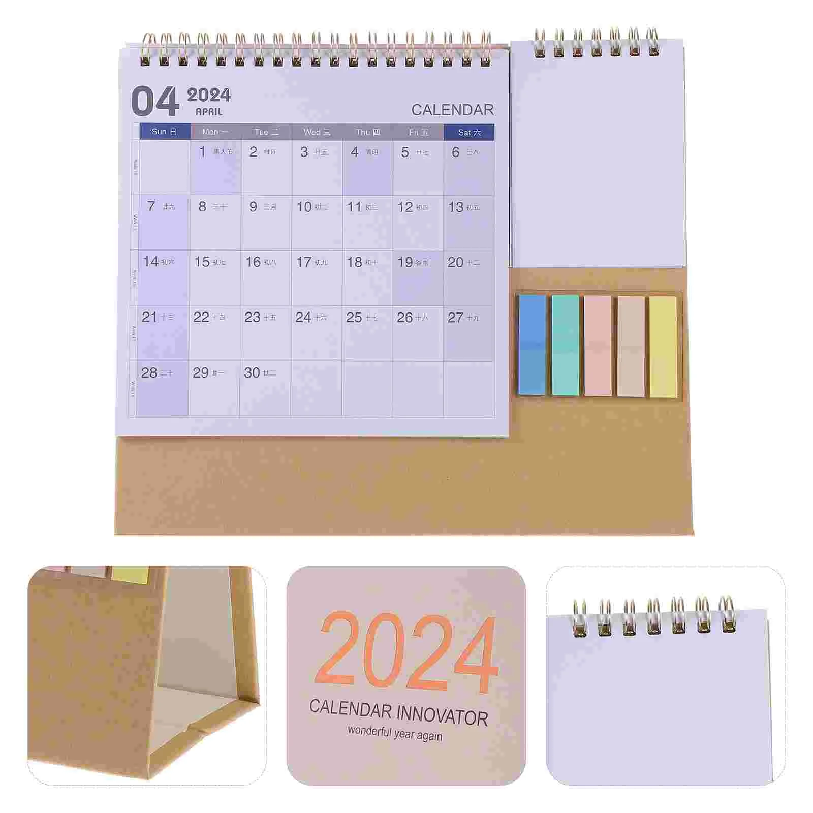 

Modern Style Desk Months Desk Desktop Calendar Minimalist Tabletop Paper Months Desk Desktop CalendarDaily Use Standing Paper