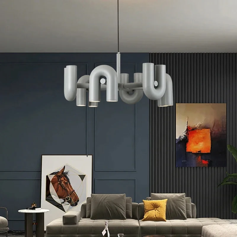 Ceiling Chandelier Nordic Creativity Macaron Chandelier Office LED Penthouse Home Decor U-Shaped Chandelier Interior Lighting
Ceiling Chandelier Nordic Creativity Macaron Chandelier Office LED Penthouse Home Decor U-Shaped Chandelier Interior Lighting