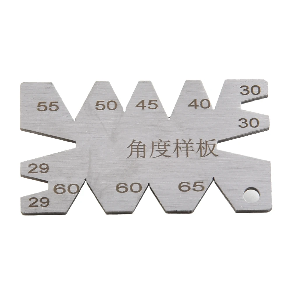 Stainless Iron Thread Cutting Gauge Tool Setting Template Angle Template Gauge 8 Angles For Check Cutter Angle Measuring Tool
Stainless Iron Thread Cutting Gauge Tool Setting Template Angle Template Gauge 8 Angles For Check Cutter Angle Measuring Tool