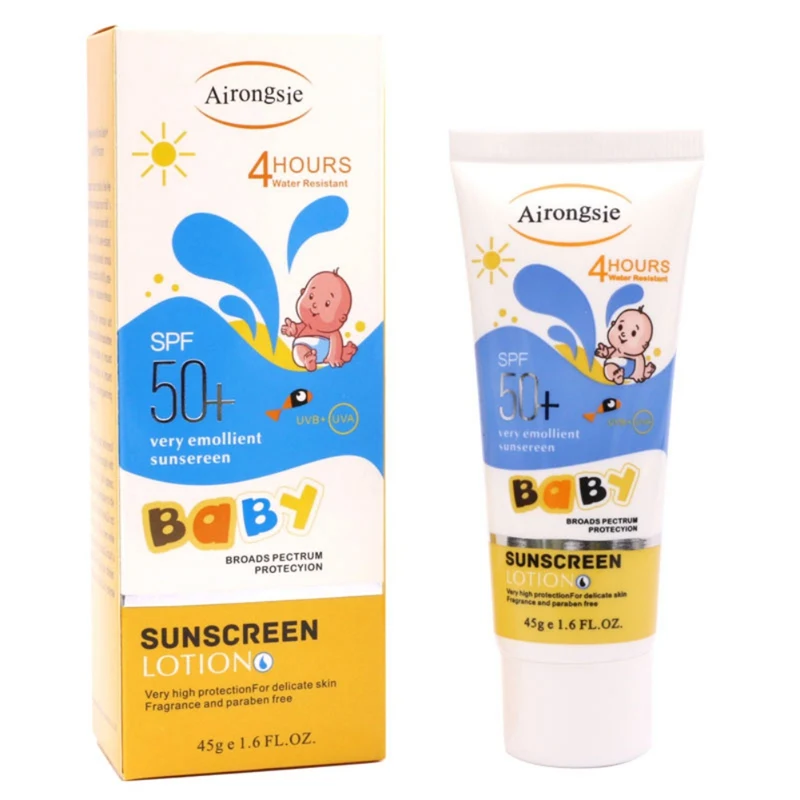 

Kids Sunscreen with SPF 50 Non-Greasy & Moisturizing Mineral Sunscreen For Face Protection and Body Against UVA & UVB