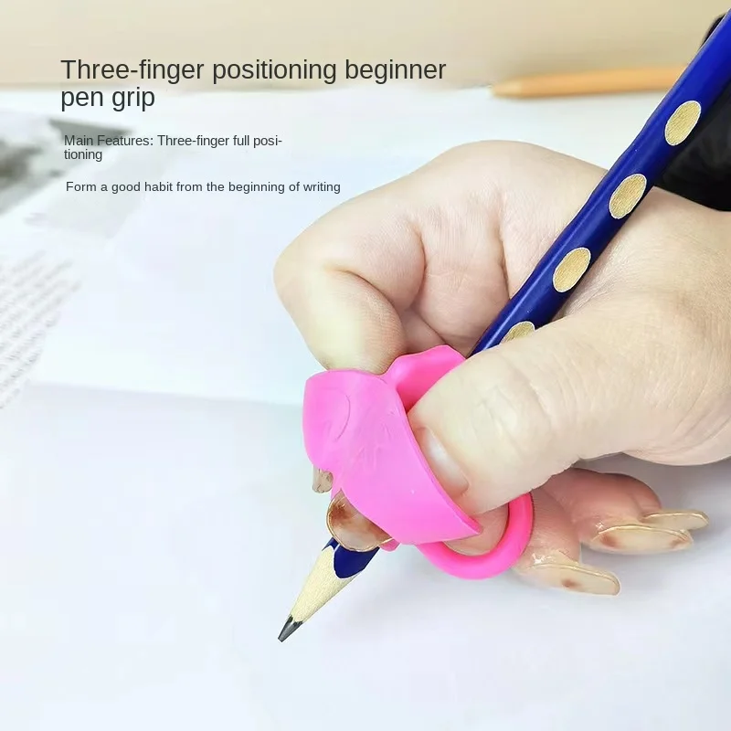 Three Finger Pen Holder for Children and Primary School Students Learning Writing Pen Covers and Soft Adhesive Correction Device
Three Finger Pen Holder for Children and Primary School Students Learning Writing Pen Covers and Soft Adhesive Correction Device