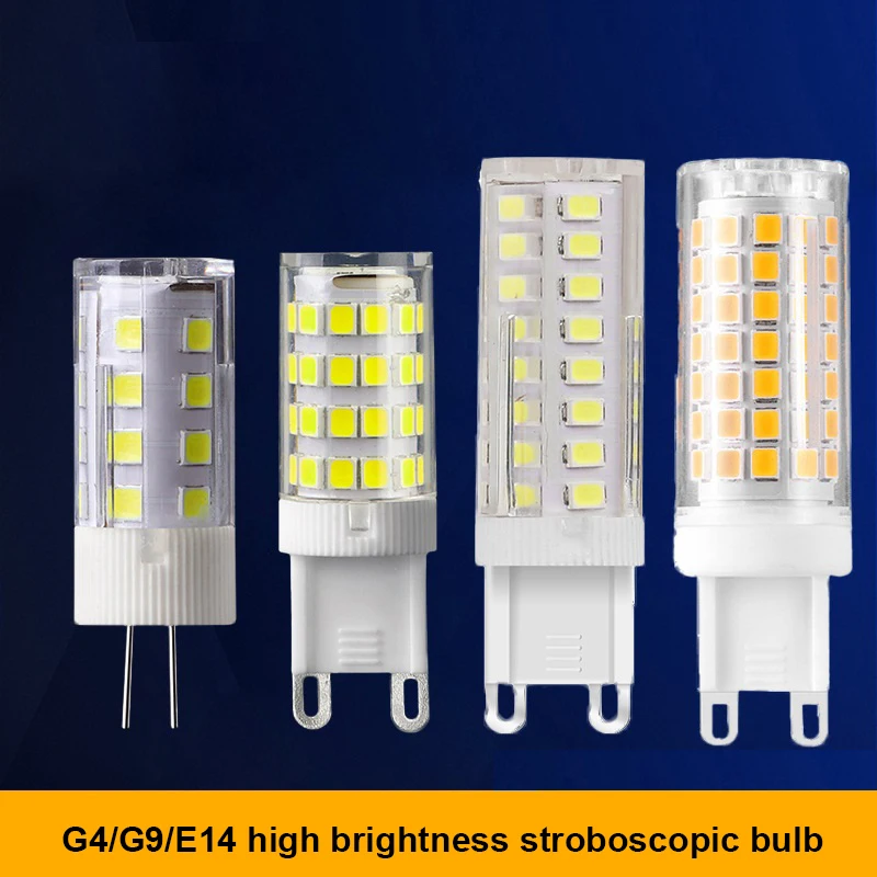

G9 E14 Lamp Bulb AC220V 2835 SMD Chip Ceramic LED Light Bulb 3W 5W 7W 9W 12W Replace Halogen For Chandelier Energy Saving