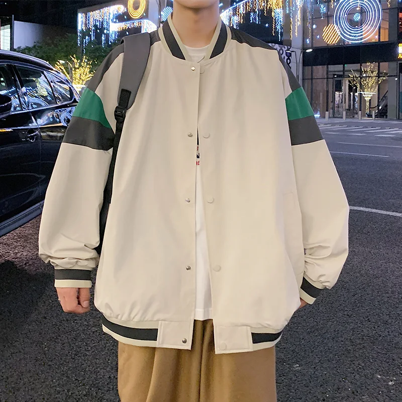 Autumn Mens Varsity White Jackets 2022 Women Oversized Outwear Contrast Color Oversized Jacket Man Casual Zipper Winbreaker Coat
Autumn Mens Varsity White Jackets 2022 Women Oversized Outwear Contrast Color Oversized Jacket Man Casual Zipper Winbreaker Coat