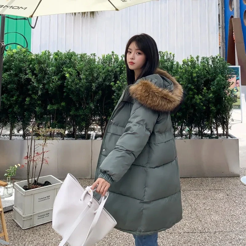 2022 New Women Winter Down Padded Jacket Women Long Parkas Korean Loose Jacket Hooded Cotton Coat Winter Big Fur Collar Outwear
2022 New Women Winter Down Padded Jacket Women Long Parkas Korean Loose Jacket Hooded Cotton Coat Winter Big Fur Collar Outwear