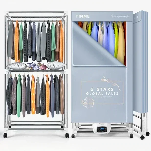 

TINME 220V dryer household small clothes dryer clothes quick-drying clothes warm air large-capacity wardrobe dryer