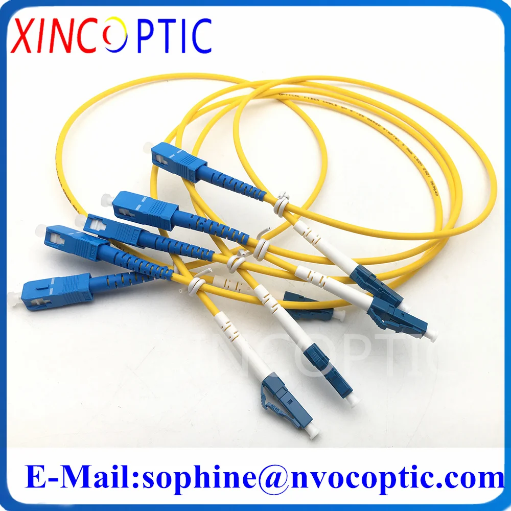 

50Pcs LCUPC-SCUPC 3M Fiber Optic Patch Cord,LC-SC,Single Mode Simplex,SM(9/125 OS2 G.652D),3.0mm 3Mts Fiber Optical Cable Jumper