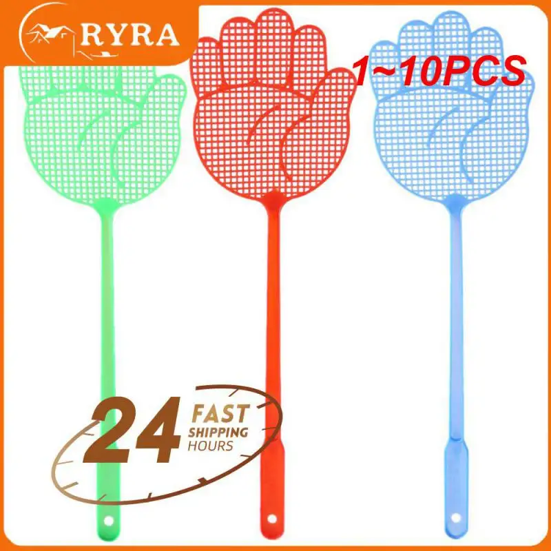 

1~10PCS Palm Shaped Flyswatter Plastic Fly Swatters Mosquito Pest Control Insect Killer Household Kitchen Accessories Random