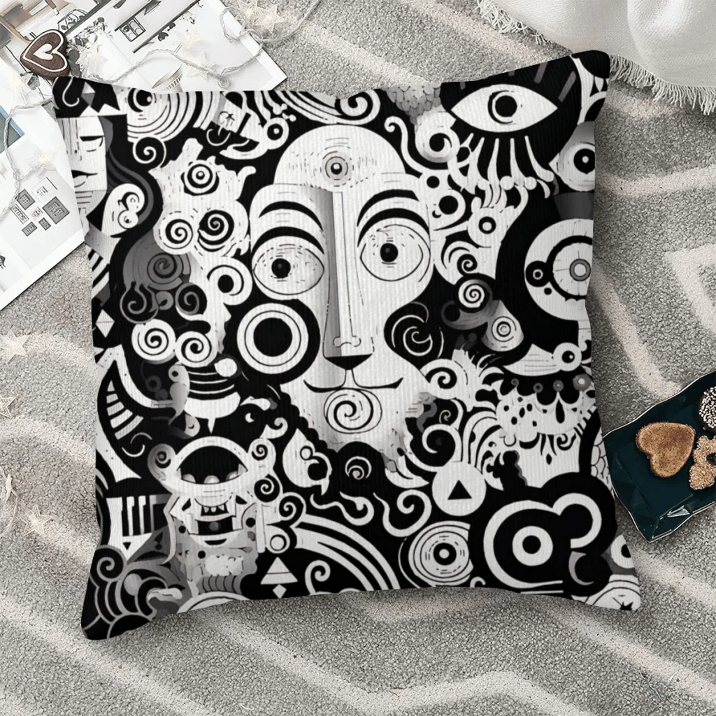 Abstract Creative Pattern Polyester Cushion Cover For Home Garden Decorative Washable Throw Pillowcase
Abstract Creative Pattern Polyester Cushion Cover For Home Garden Decorative Washable Throw Pillowcase