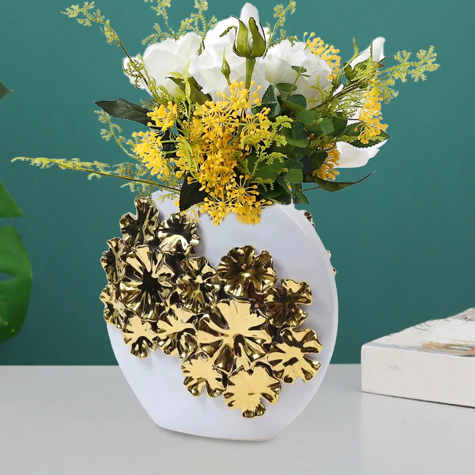 Ceramic Vase Nordic Tabletop Vase Centerpiece Ornament Floral Arrangement for Mantel Home Office Living Room Garden
Ceramic Vase Nordic Tabletop Vase Centerpiece Ornament Floral Arrangement for Mantel Home Office Living Room Garden