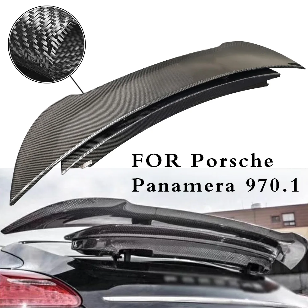 Carbon Fiber Rear Spoiler Wing Trunk Lid Roof Cover Tail Flap Lip Canard Trim For Porsche Panamera 970.1 2010-2013
Carbon Fiber Rear Spoiler Wing Trunk Lid Roof Cover Tail Flap Lip Canard Trim For Porsche Panamera 970.1 2010-2013