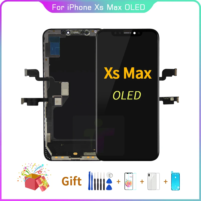 

Premium Quality LCD for iPhone XS MAX Screen TFT Display Replacement with 3D Touch OLED Pantalla No Dead Pixel with Tools