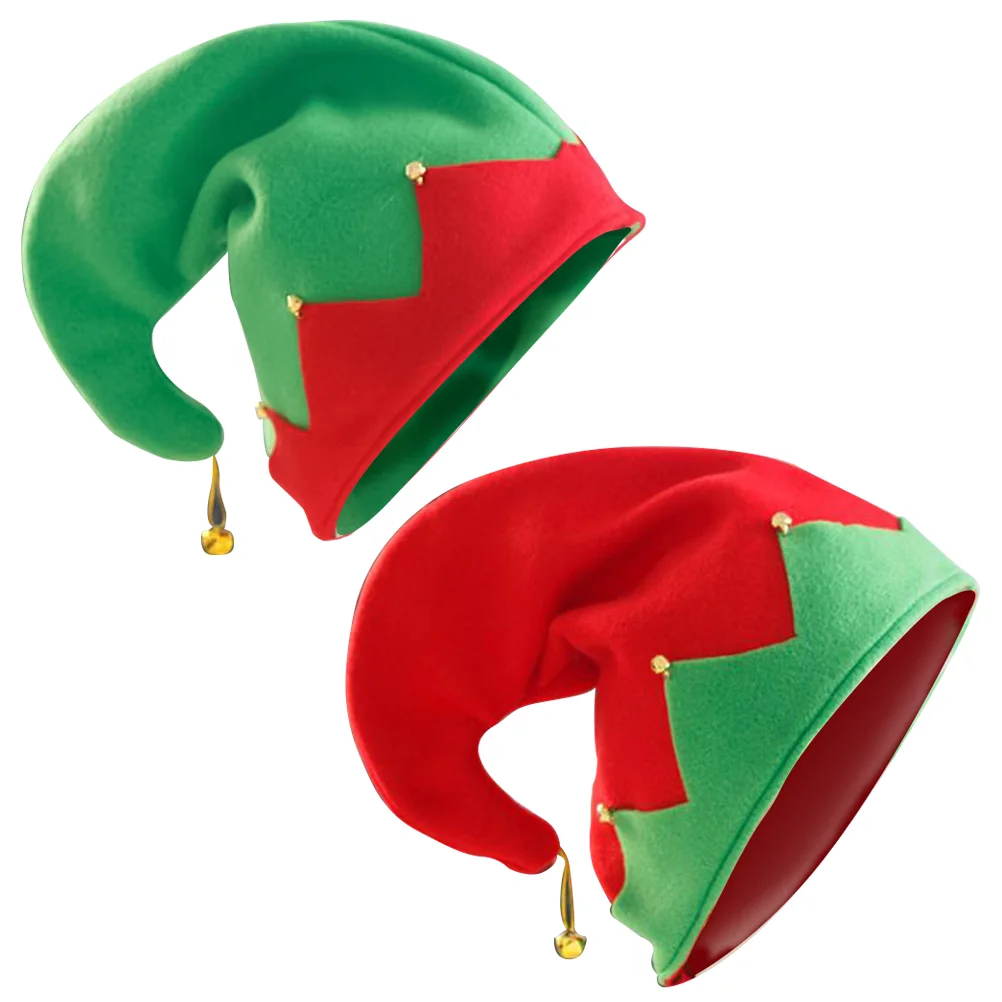 

Christmas Elf Hat Bell Hats Adorable Caps Lovely Headdresses Festive Photo Props Trendy