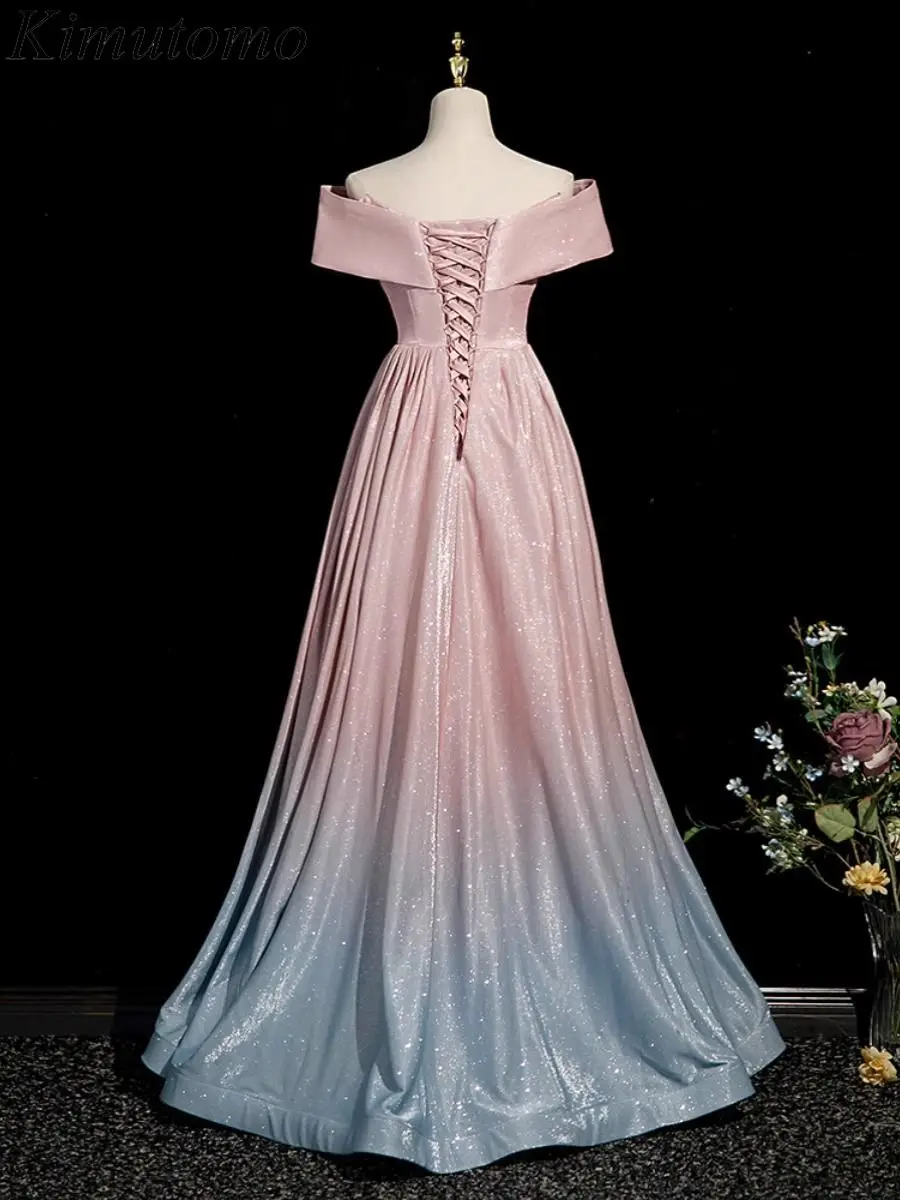 Kimutomo Boat Neck Gradient Color Elegant Dress Women for Wedding Party Celebrity Style Evening Dresses Korean Sequined Vestidos
Kimutomo Boat Neck Gradient Color Elegant Dress Women for Wedding Party Celebrity Style Evening Dresses Korean Sequined Vestidos