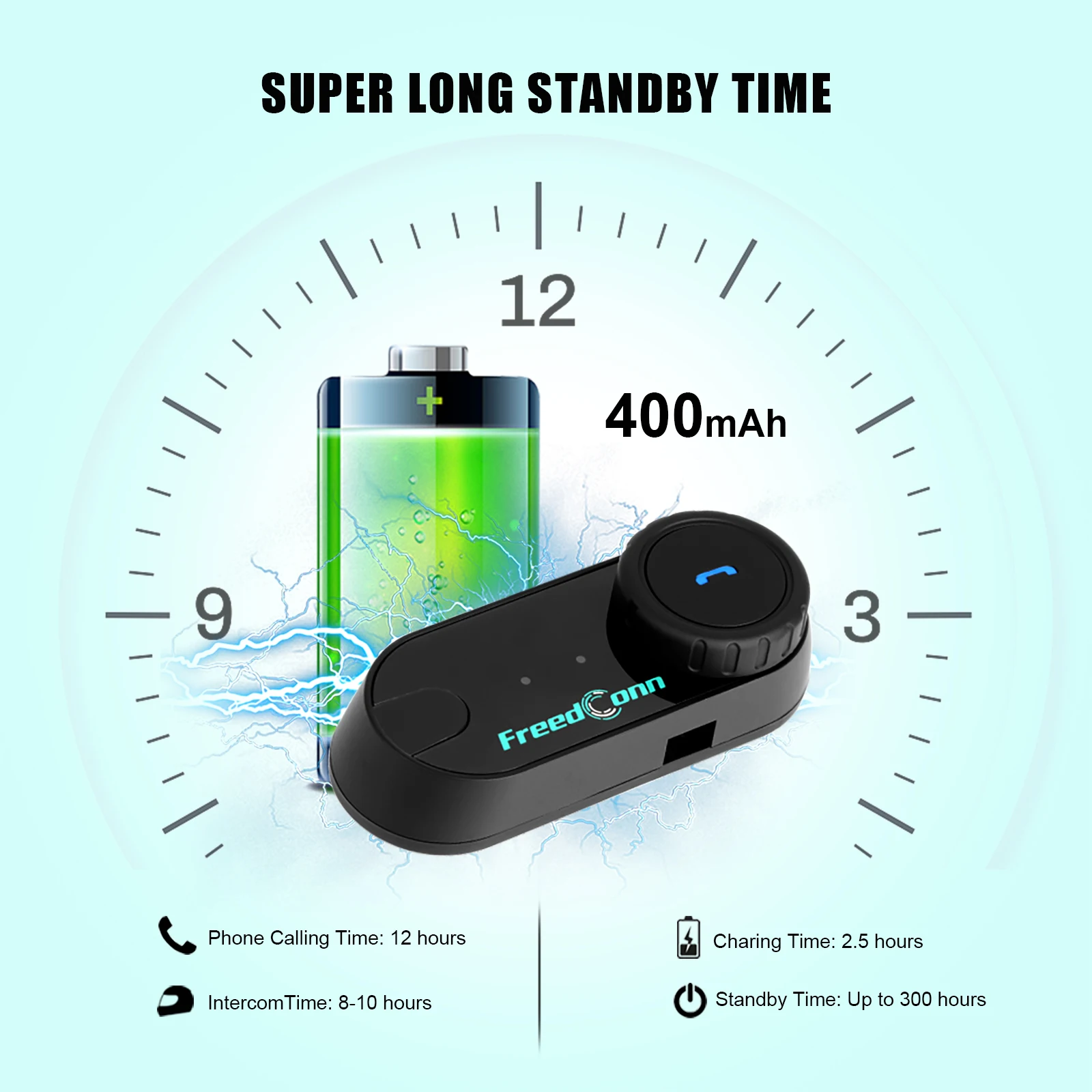 Freedconn Motorcycle Helmet Headset Stereo Bluetooth Hands Free Call Wireless Communication Interphone Music Sharing 6 Riders S6437fd1eb10945ed9fbb44172c9c3eb2e