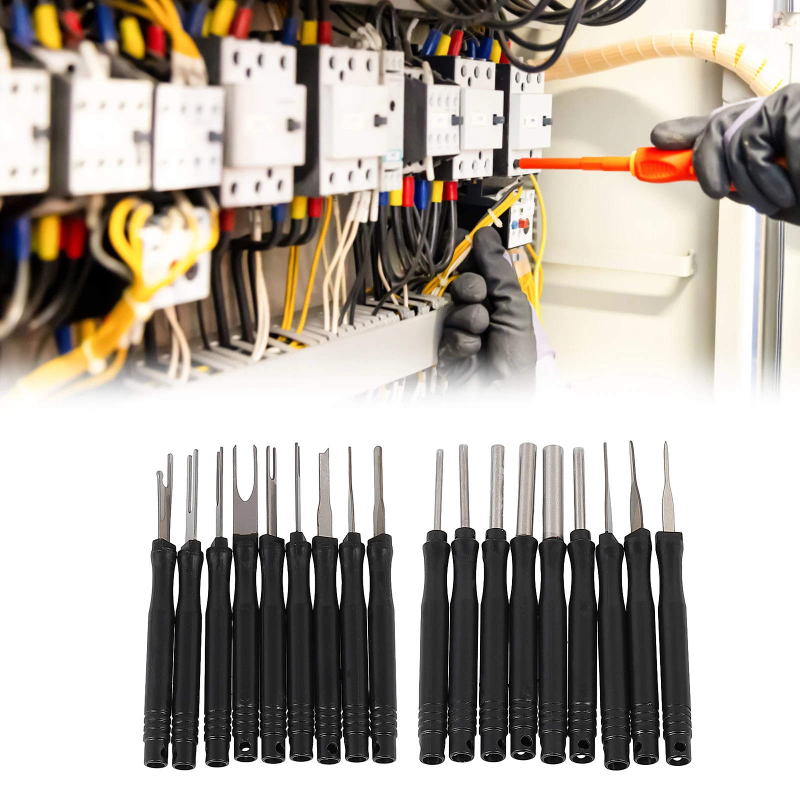 18pcs/set Car Cable Plug Removal Tool Pin Universal Extractor Repair Remover Key Tools With Box For Most Of Connection Terminals
18pcs/set Car Cable Plug Removal Tool Pin Universal Extractor Repair Remover Key Tools With Box For Most Of Connection Terminals