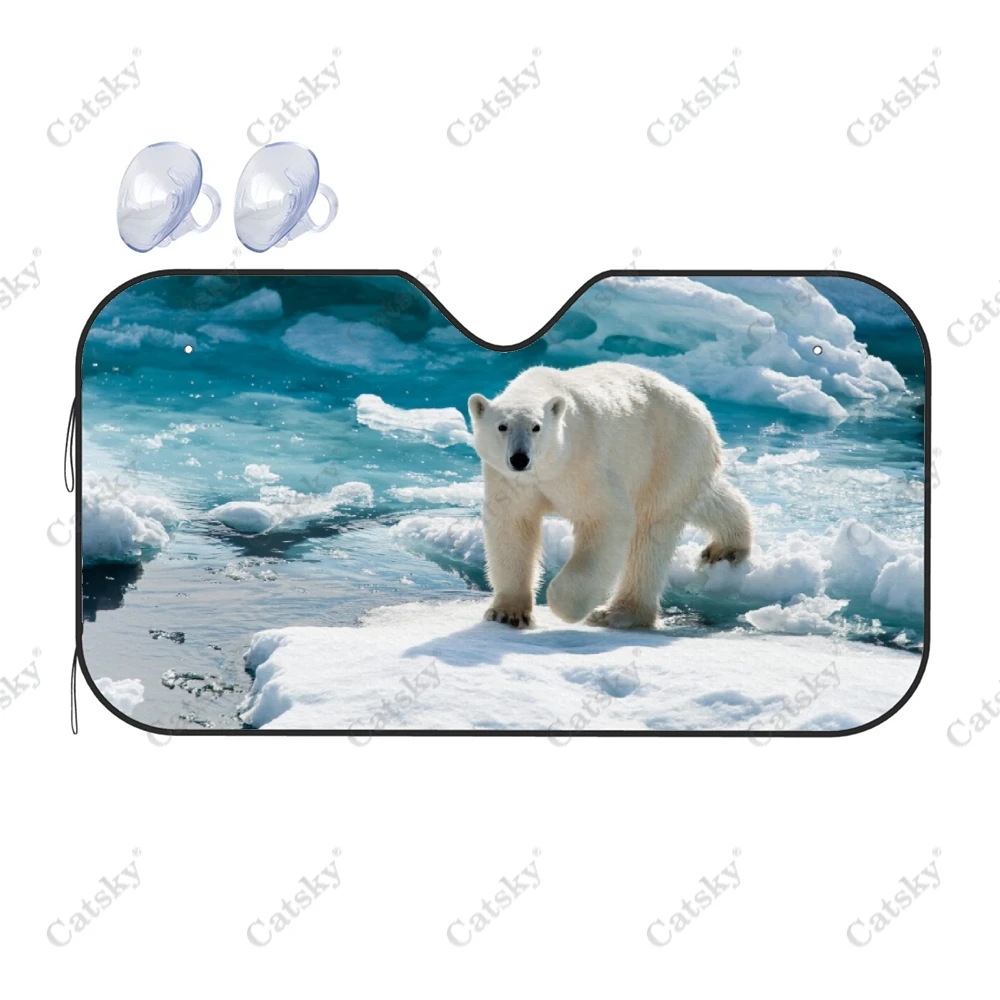 Polar Bears on The Ice Car Accessories Front Windshield Sunshade Foldable Sunvisor Protect Summer Visorshield Decoration for SUV
Polar Bears on The Ice Car Accessories Front Windshield Sunshade Foldable Sunvisor Protect Summer Visorshield Decoration for SUV