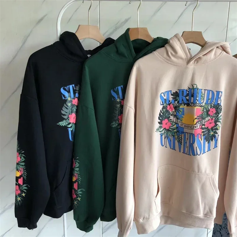 New Floral Print Rhude Fleece Hoodies Men's And Women's Streetwear Sweatshirts Pullovers
New Floral Print Rhude Fleece Hoodies Men's And Women's Streetwear Sweatshirts Pullovers