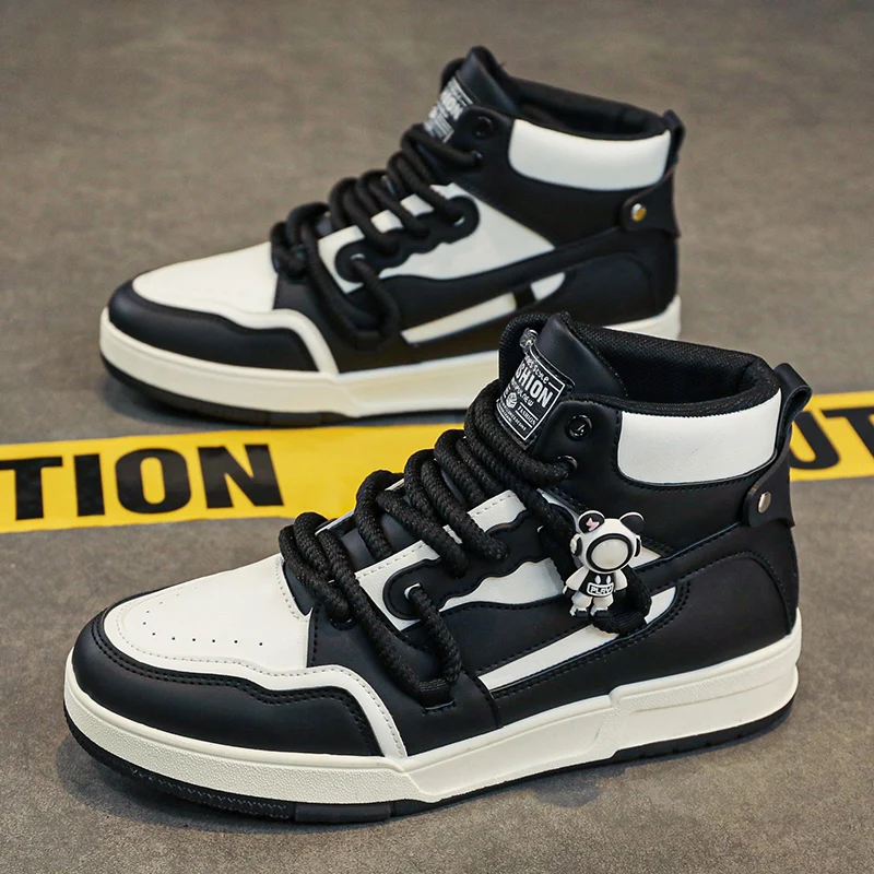 Skateboard Loafers Casual Sneaker Leather Shoes Fashion Casual Shoes Round Toe High Boots Non-slip Soft and Comfortable New
Skateboard Loafers Casual Sneaker Leather Shoes Fashion Casual Shoes Round Toe High Boots Non-slip Soft and Comfortable New