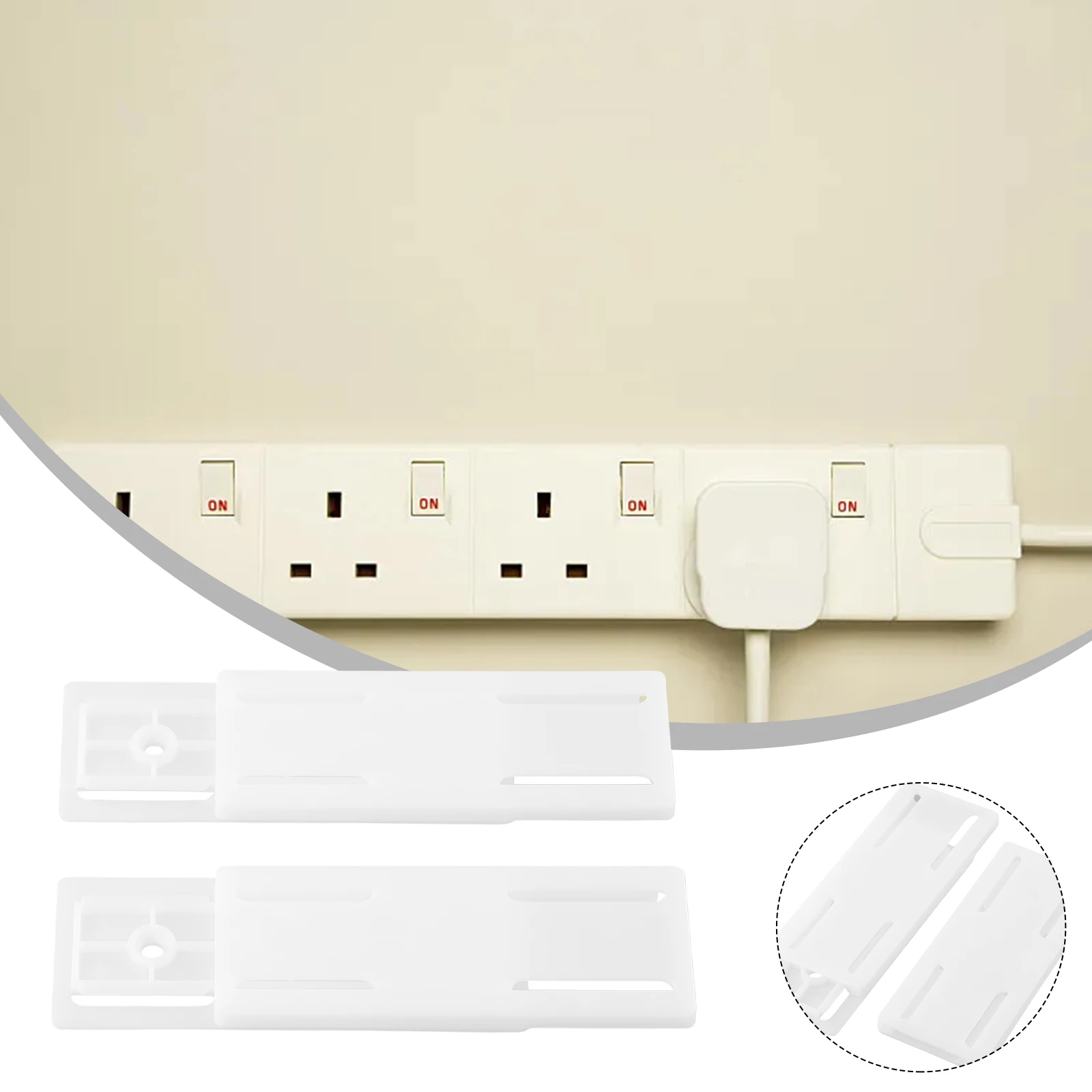 2pcs Socket Holder Socket Fixer Wall Mounted Socket Storage Rack Power Panel Remote Control Tissue Box Router Self-adhesive
2pcs Socket Holder Socket Fixer Wall Mounted Socket Storage Rack Power Panel Remote Control Tissue Box Router Self-adhesive