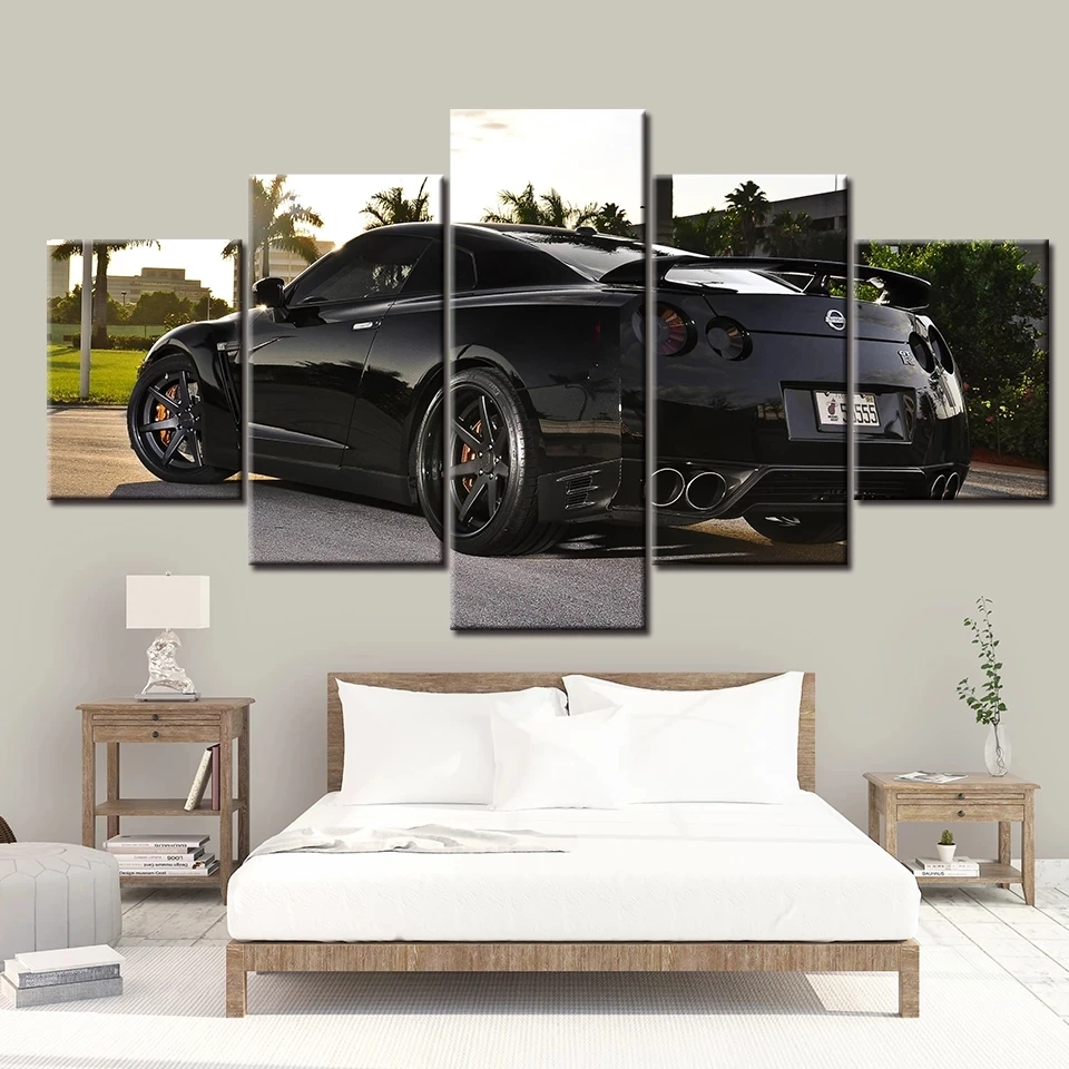 Unframed 5 Panel Black Skyline Gtr Car Cuadros Canvas Print Posters Wall Art Pictures HD Paintings Room Home Decor
Unframed 5 Panel Black Skyline Gtr Car Cuadros Canvas Print Posters Wall Art Pictures HD Paintings Room Home Decor
