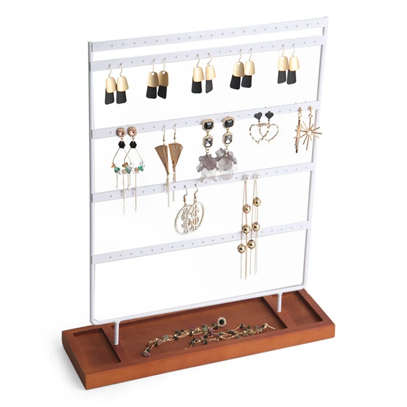 Earrings Organizer 5-Layer 100 Holes Ear Stud Holder Earring Display Stand Wooden Base Jewelry Organizer
Earrings Organizer 5-Layer 100 Holes Ear Stud Holder Earring Display Stand Wooden Base Jewelry Organizer