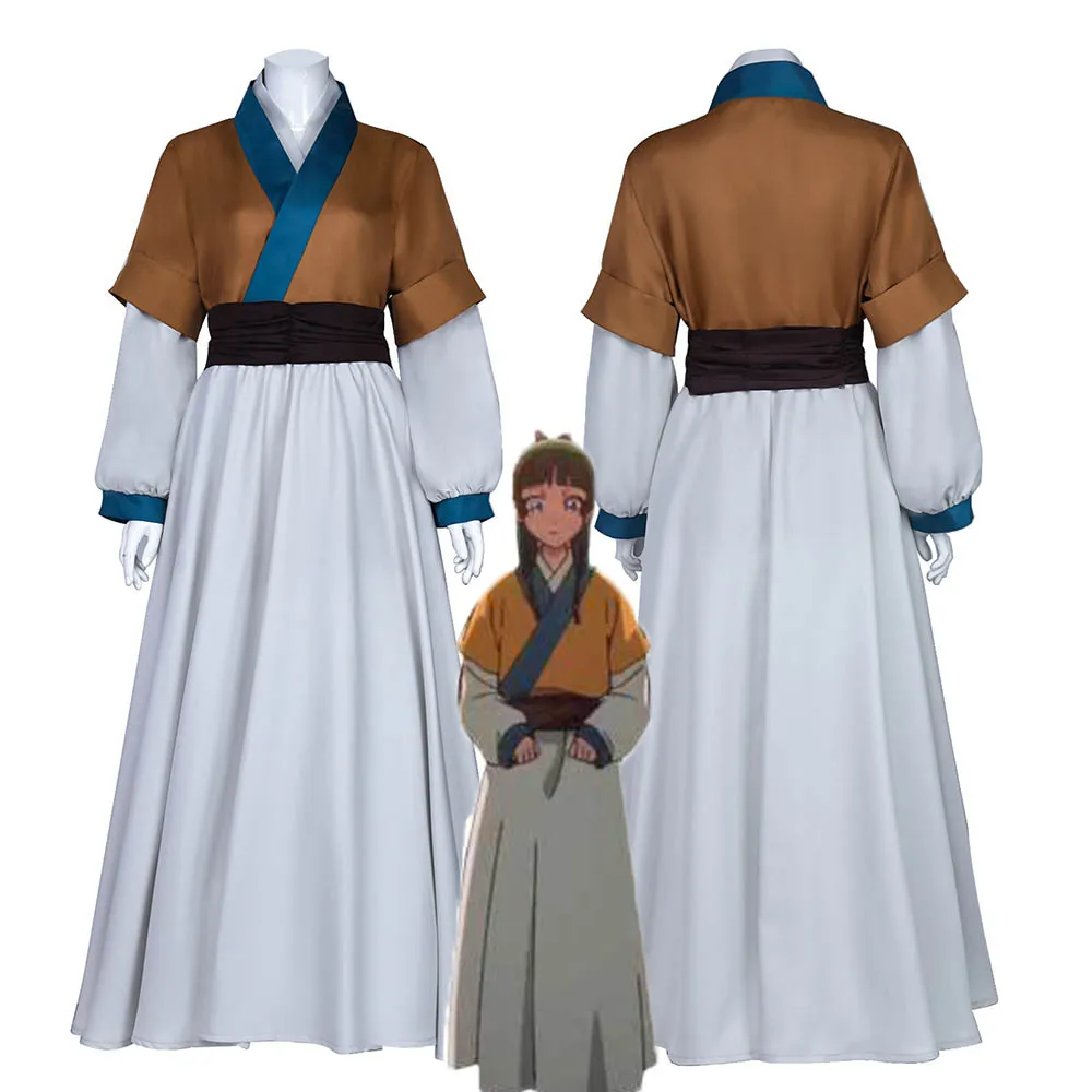 Костюм для косплея Maomao из аниме «фармацерия», дневники кузурия, без Hitorigoto Hanfu, дворец горничной, семейный верх + юбка + ремень
Костюм для косплея Maomao из аниме «фармацерия», дневники кузурия, без Hitorigoto Hanfu, дворец горничной, семейный верх + юбка + ремень