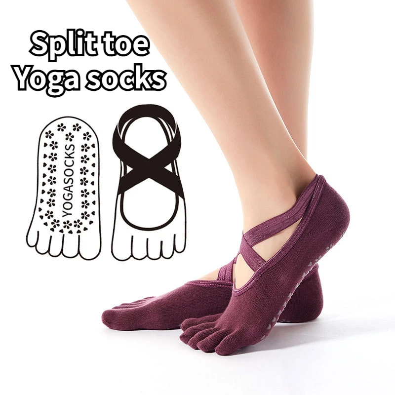 Yoga Socks Cotton Anti Slip Professional Split Toe Sock Silicone Indoor Fitness Gym Floor Socks Dance Pilates Sports Socks
Yoga Socks Cotton Anti Slip Professional Split Toe Sock Silicone Indoor Fitness Gym Floor Socks Dance Pilates Sports Socks
