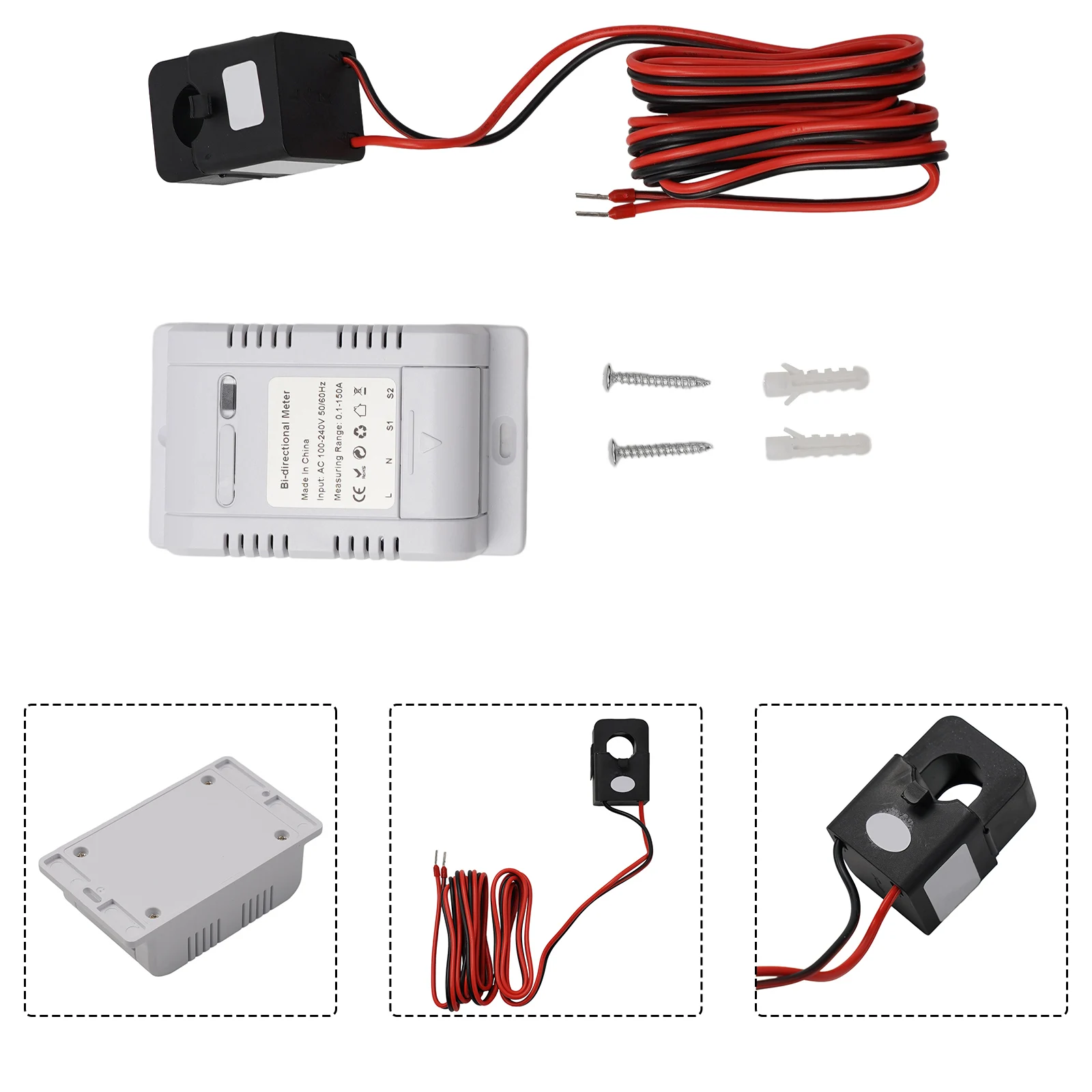Wifi Smart Meter AC 100V-240V Bi Directionele Energie Meter Mobile App Monitoring Sensortransformer High Quality
Wifi Smart Meter AC 100V-240V Bi Directionele Energie Meter Mobile App Monitoring Sensortransformer High Quality