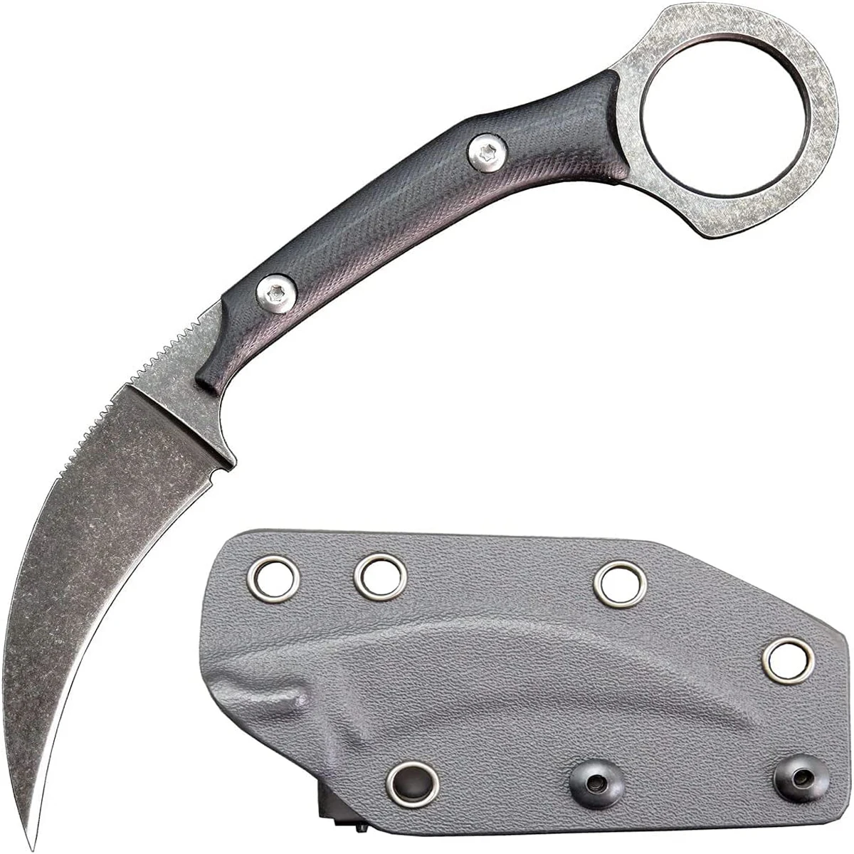 Eafengrow C1151 Fixed Blade Claw Knife, D2 Steel Blade , G10 Handle EDC Tool Knifes for Outdoor Camping Hiking with Kydex Sheath
Eafengrow C1151 Fixed Blade Claw Knife, D2 Steel Blade , G10 Handle EDC Tool Knifes for Outdoor Camping Hiking with Kydex Sheath