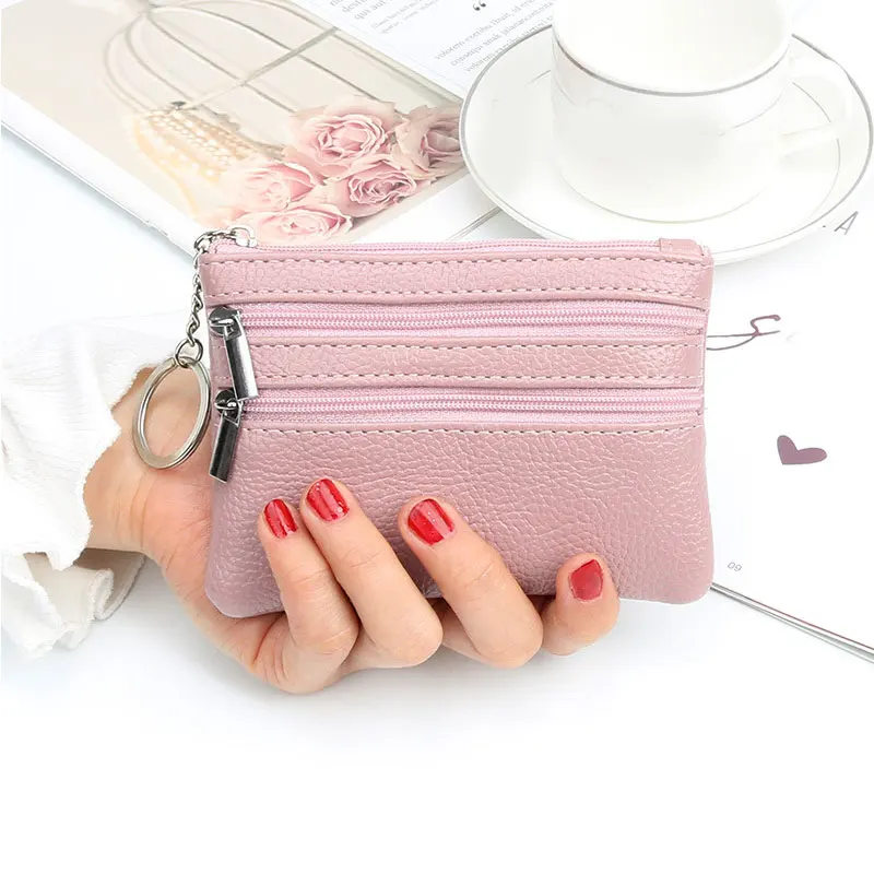 Fashion Pu Leather Women Wallet Zip Key Case Female Short Small Coin Purse New Design Soft Mini Card Cash Holder Solid Color
Fashion Pu Leather Women Wallet Zip Key Case Female Short Small Coin Purse New Design Soft Mini Card Cash Holder Solid Color