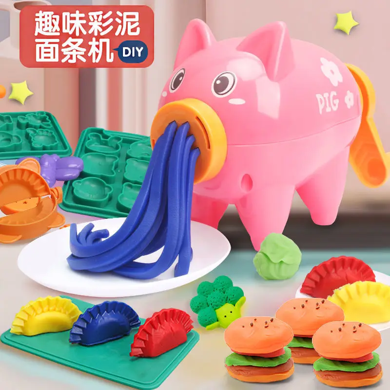 Diy Colourful Clay Pasta Machine Noodle Machine Children Pretend Play Simulation Kitchen Machine Suit Model for Girl Toys Gift
Diy Colourful Clay Pasta Machine Noodle Machine Children Pretend Play Simulation Kitchen Machine Suit Model for Girl Toys Gift
