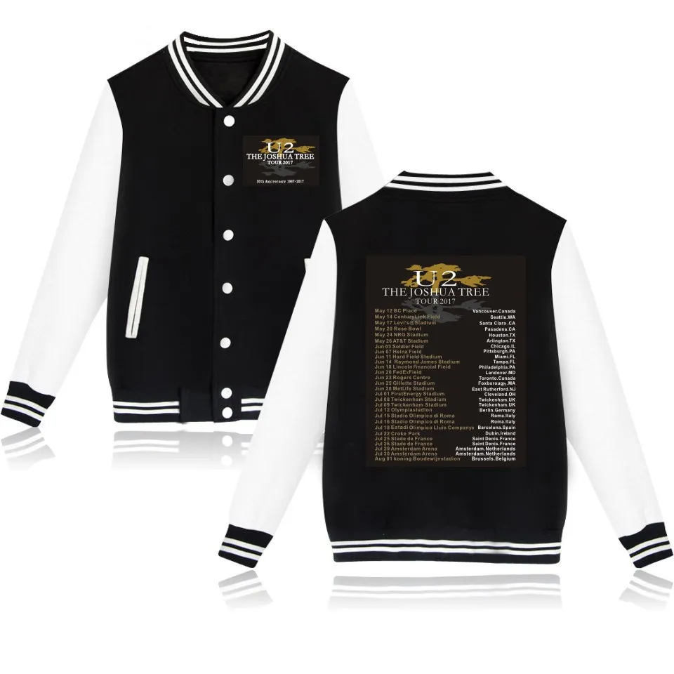 U2 Design Baseball Jacket Women Hip Hop Harajuku Jackets Sweatshirt Streetwear Boys Girls Loose College Coats
U2 Design Baseball Jacket Women Hip Hop Harajuku Jackets Sweatshirt Streetwear Boys Girls Loose College Coats
