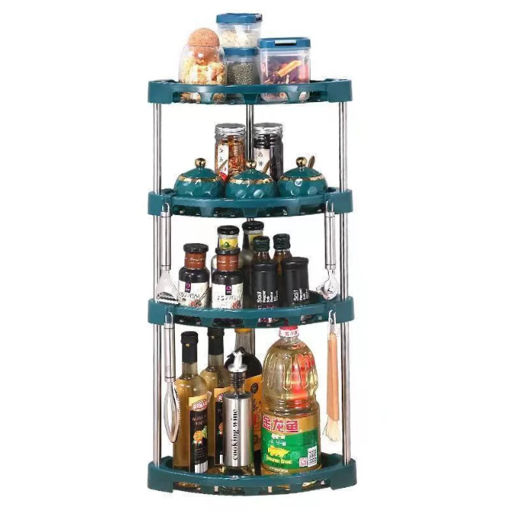 

3/4 Tier Kitchen Shelf Holders Multi-function Bathroom Organizer Racks Expandable Seasoning Bottle Storage Rack Home Gadgets