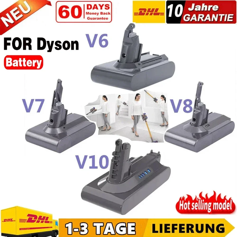 6000mAh for Dyson V6 V7 V8 V10 Rechargeable Bateria SV10 SV11 SV12 SV09 Vacuum Cleaner Battery DC58 Battery for Sony Battery Cel
6000mAh for Dyson V6 V7 V8 V10 Rechargeable Bateria SV10 SV11 SV12 SV09 Vacuum Cleaner Battery DC58 Battery for Sony Battery Cel