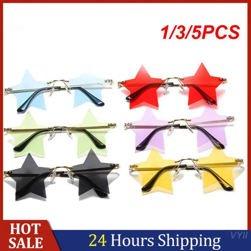 

1/3/5PCS Rimless Unique Cool Retro Tassel Eyewear Sunglasses Steampunk Eyewear Festival Must-haves Retro Stylish Festival