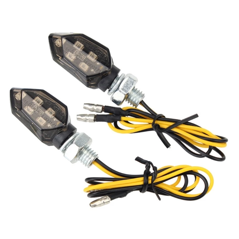 

Universal Motorcycle-Turn Signal Light Built-Relay Flasher 5 Led Flowing Water Blinker-Bendable Flashing Signals-Lamp 2x