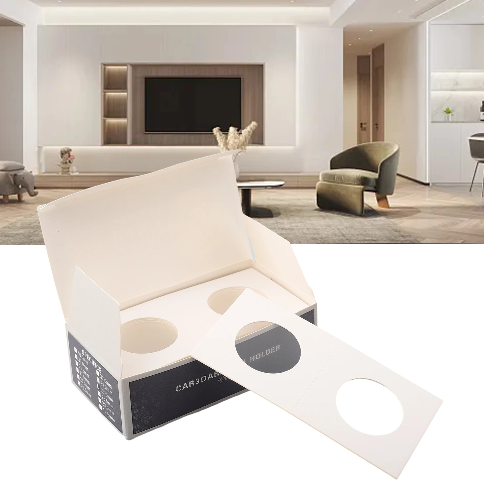 50PCS Storage Stamp Holder Square Cardboard Case Coin Album Collection Coin Holders Flip Clip Coin Cover Storage Supplies
50PCS Storage Stamp Holder Square Cardboard Case Coin Album Collection Coin Holders Flip Clip Coin Cover Storage Supplies
