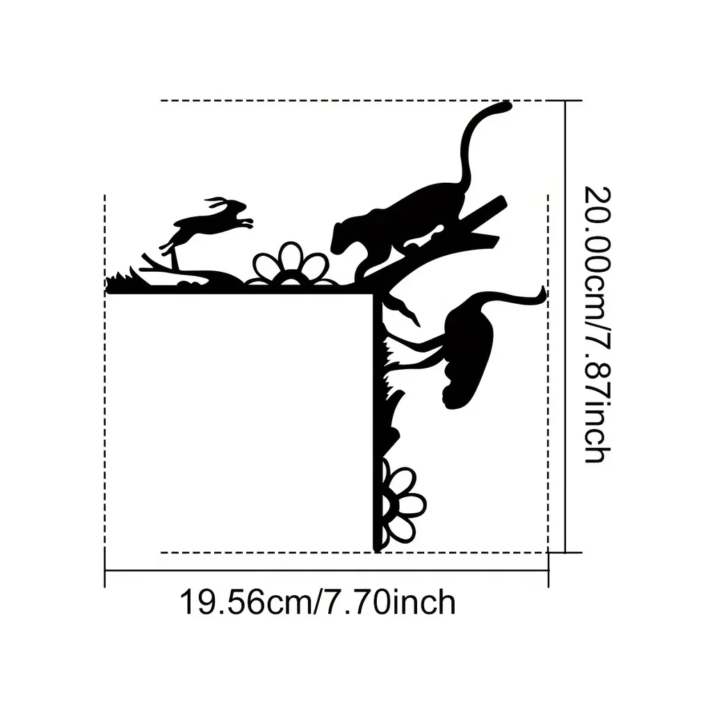 CIFBUY Decoration Metal Creative Animal Home Decorative Wall Stickers Door Corner Decoration Door Frame Corner Decor Bedroom De
CIFBUY Decoration Metal Creative Animal Home Decorative Wall Stickers Door Corner Decoration Door Frame Corner Decor Bedroom De