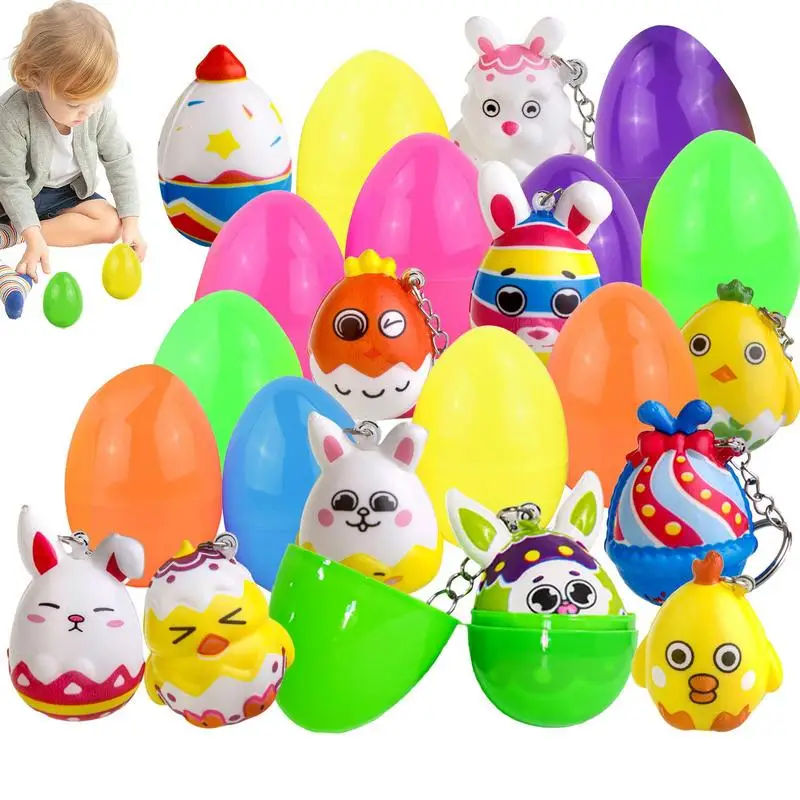 

Easter Basket Stuffers Rubber Easter Egg Animal Toys Portable Basket Fillers For Friend Gatherings Soft Basket Filler For Boys &