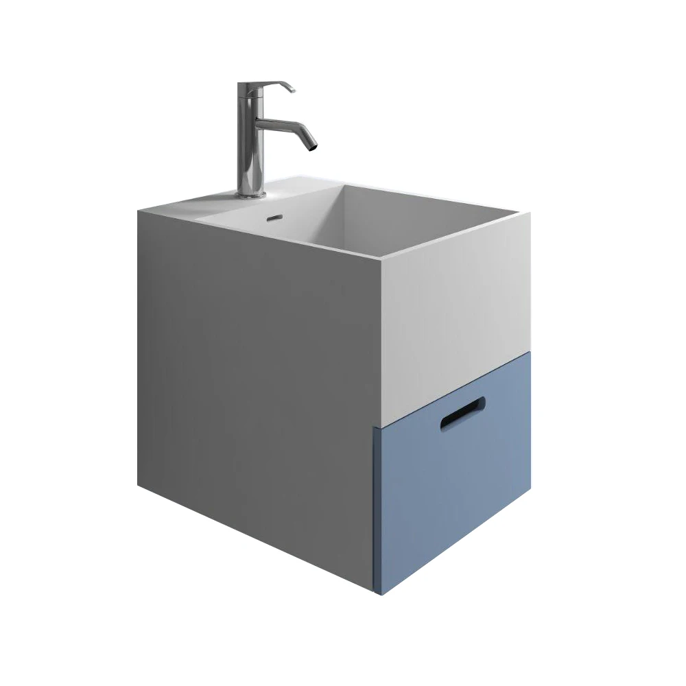 Bathroom Rectangular Wall Hung Vessel Sink Solid Surface Stone Muti-color Wash Basin With Drawer RS38422
Bathroom Rectangular Wall Hung Vessel Sink Solid Surface Stone Muti-color Wash Basin With Drawer RS38422
