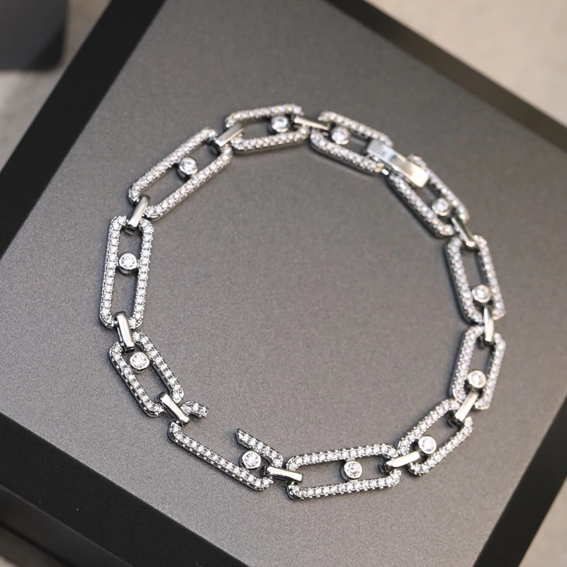 SFE 925 Sterling Silver High Quality 2023 New Sliding Bracelet Female Fashion Temperament Luxury Jewelry Gift To Friends
SFE 925 Sterling Silver High Quality 2023 New Sliding Bracelet Female Fashion Temperament Luxury Jewelry Gift To Friends
